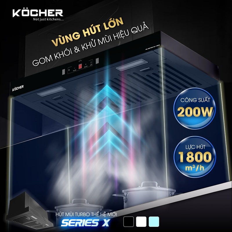 Máy hút mùi Kocher Turbo Series X