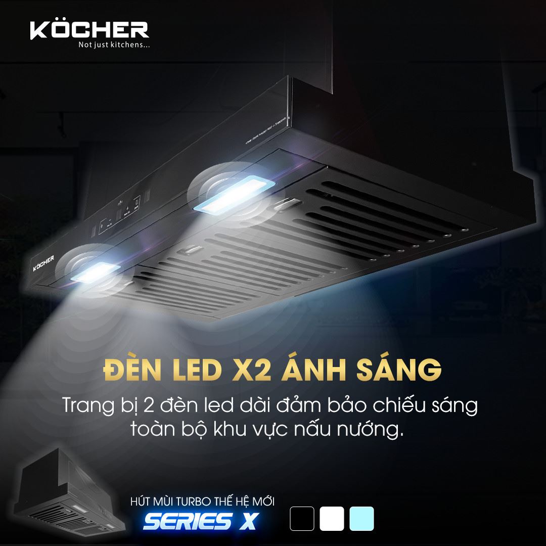 Máy hút mùi Kocher Turbo X-350D