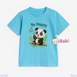 Áo Thun Tay Ngắn Hình Gấu Trúc Cho Mẹ Và Bé (26kg - 70kg)