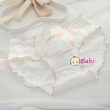Set 5 Quần Chip Tam Giác Thêu Hoa Hồng (40-55kg)