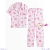Bộ Pijama Tay Ngắn Quần Dài Nhiều Họa Tiết Xinh Xẵn (20-38kg)