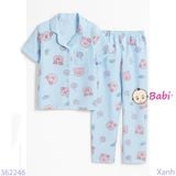 Bộ Pijama Tay Ngắn Quần Dài Nhiều Họa Tiết Xinh Xẵn (20-38kg)