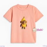 Áo Thun Tay Ngắn Hình MONKEY Cho Mẹ Và Bé (26kg - 70kg)