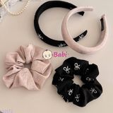 SET BỜM + DÂY BUỘC TÓC ĐÍNH NƠ