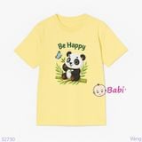 Áo Thun Tay Ngắn Hình Gấu Trúc Cho Mẹ Và Bé (26kg - 70kg)