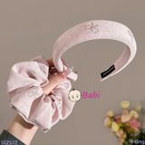 SET BỜM + DÂY BUỘC TÓC ĐÍNH NƠ