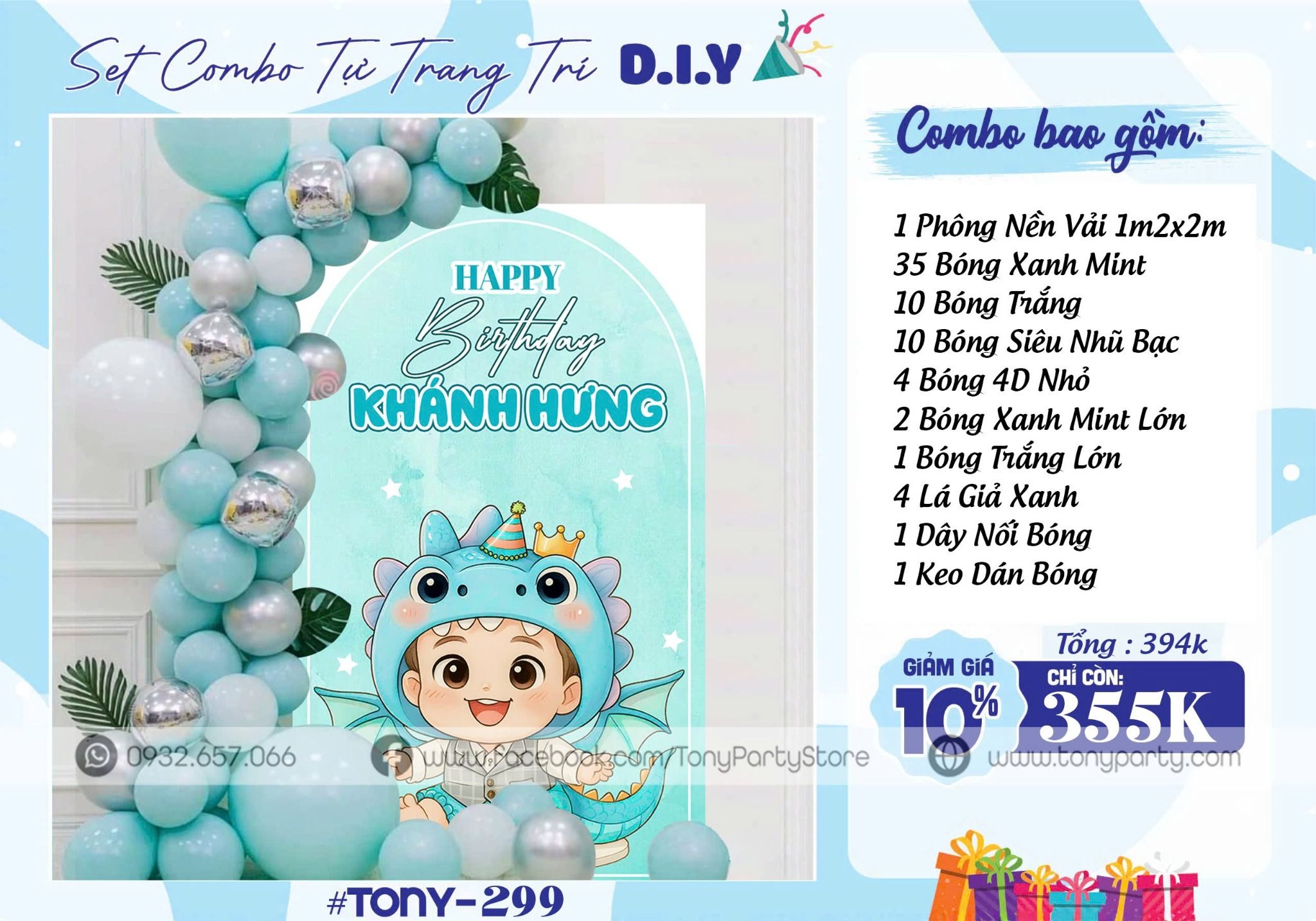 Set Trang Trí Sinh Nhật TN 299