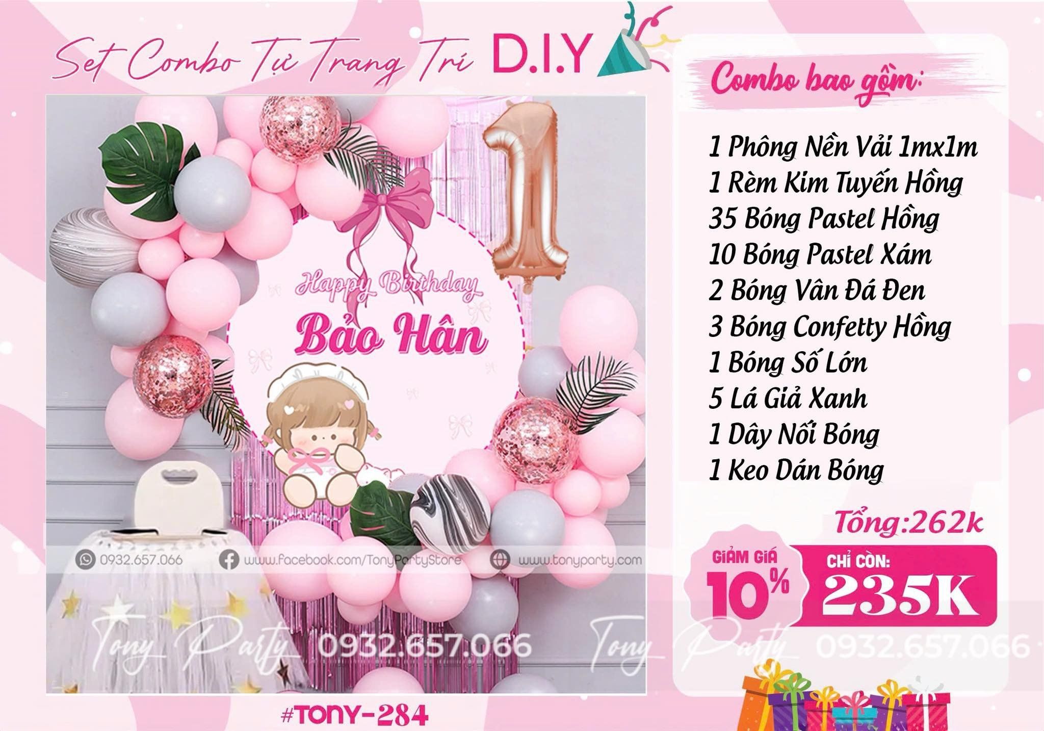Set trang trí sinh nhật 284