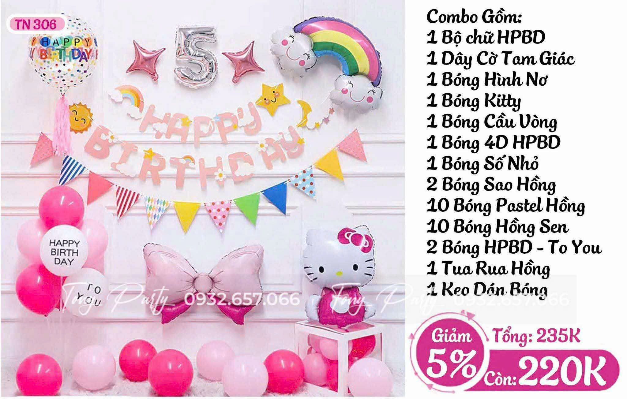 Set Trang Trí Sinh Nhật TN 306