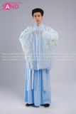 Trang Phục Cổ Trang Hoạ Tiết Thêu Xanh Cổ Tay Nam - Xanh Dương