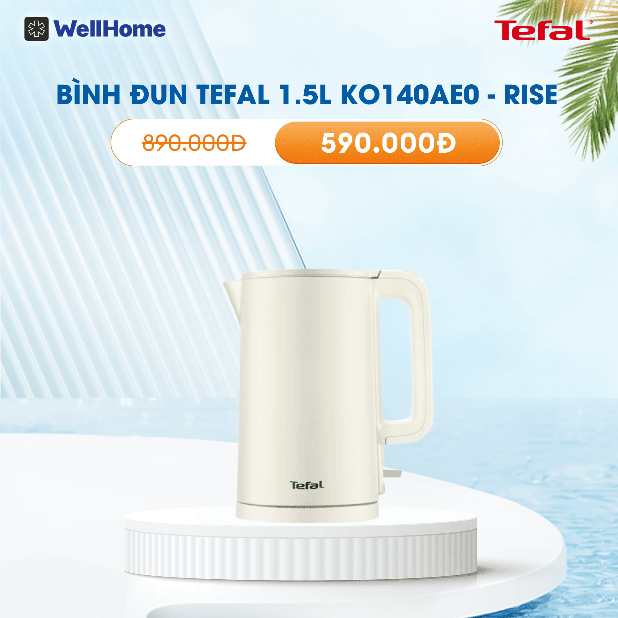 Bình đun Tefal 1.5L KO140AE0 - Rise