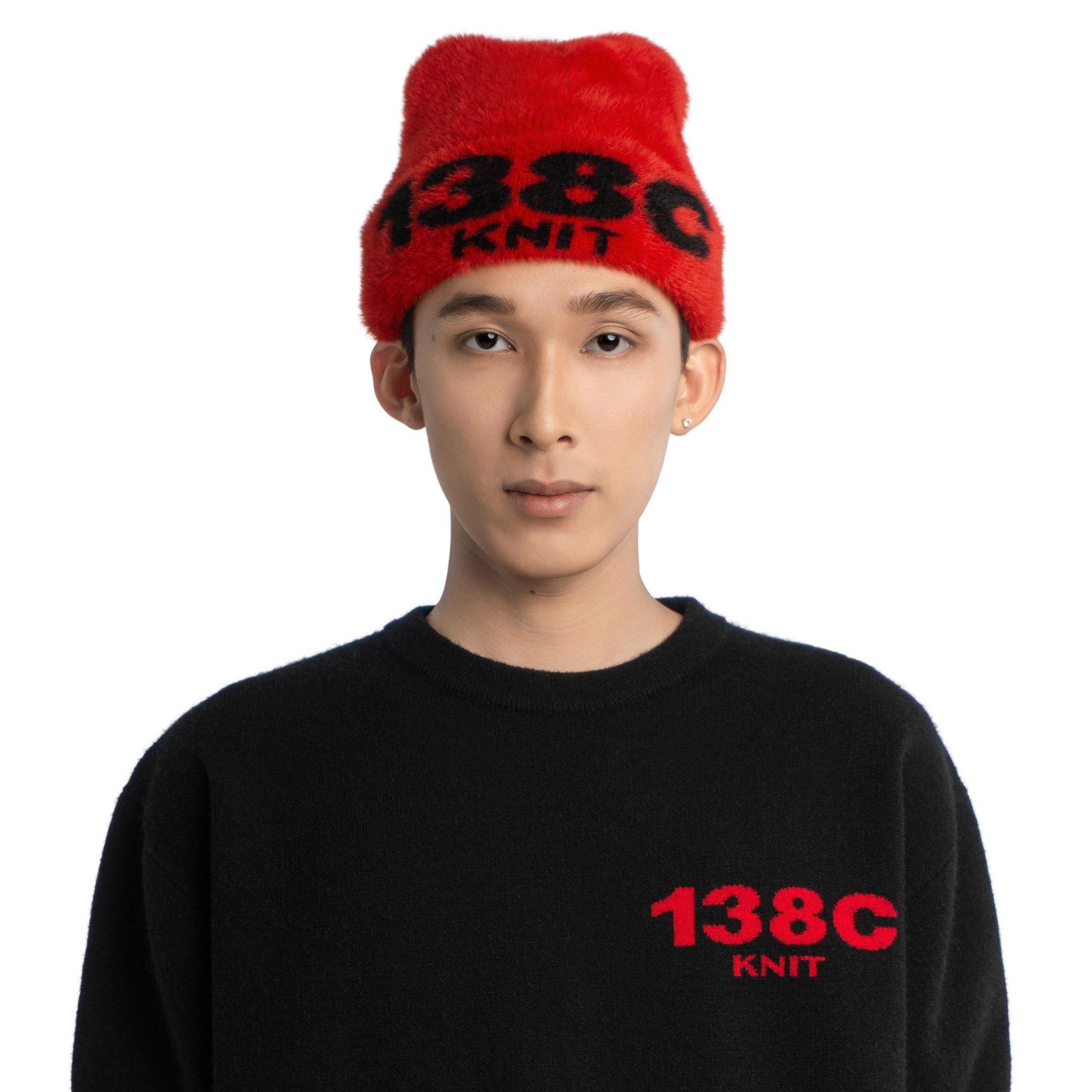 BURNING LOVE KNIT FUZZY BEANIE