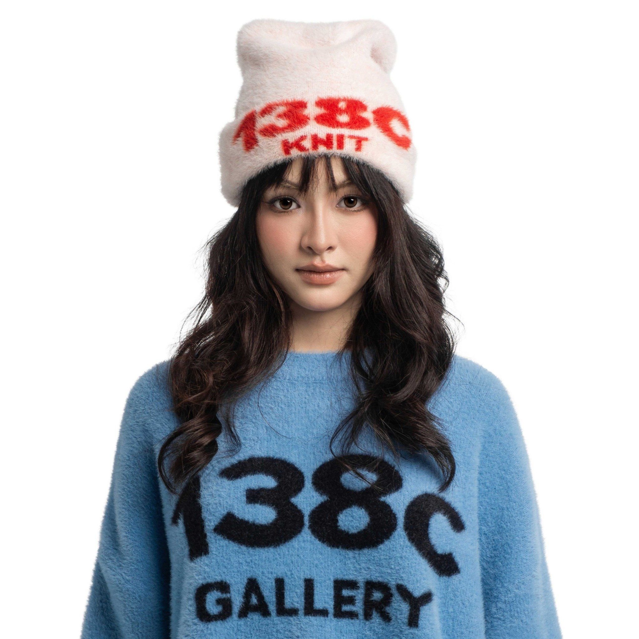 SWEETSOP LOVE KNIT FUZZY BEANIE