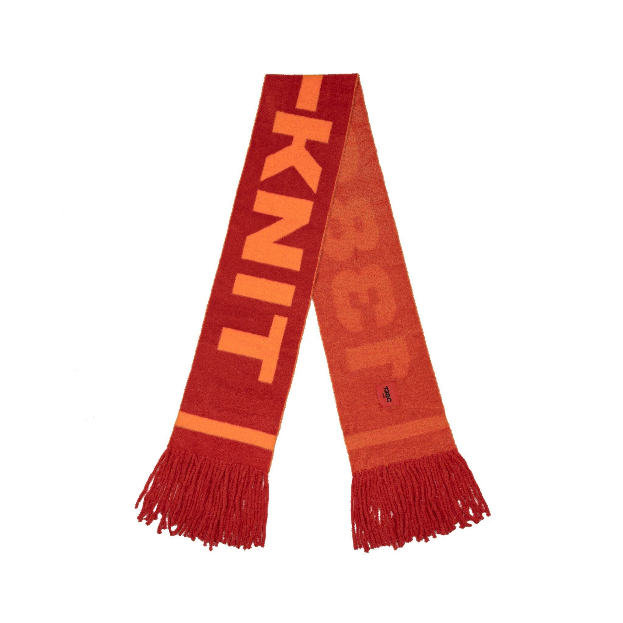 BURNING LOVE KNIT FUZZY SCARF