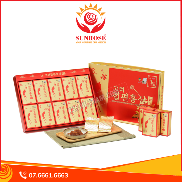 Hồng Sâm Lát Tẩm Mật Ong Cao Cấp KGS 20g x 10hop