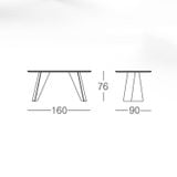 Bàn ăn mặt đá cao cấp KuKa Home PT3017T