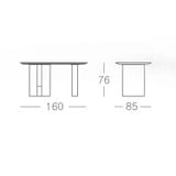 Bàn ăn mặt đá cao cấp KuKa Home PT3189T