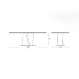 Bàn ăn mặt đá cao cấp KuKa Home PT3195T-2