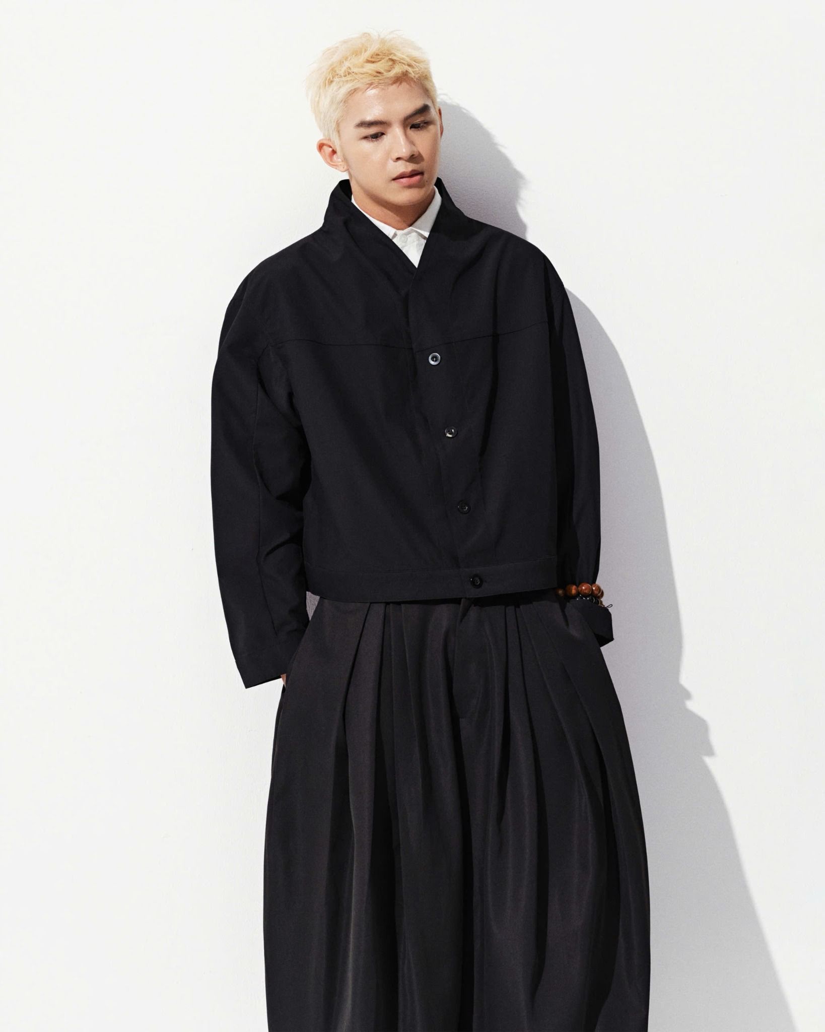 PUFF PLEATED TROUSERS