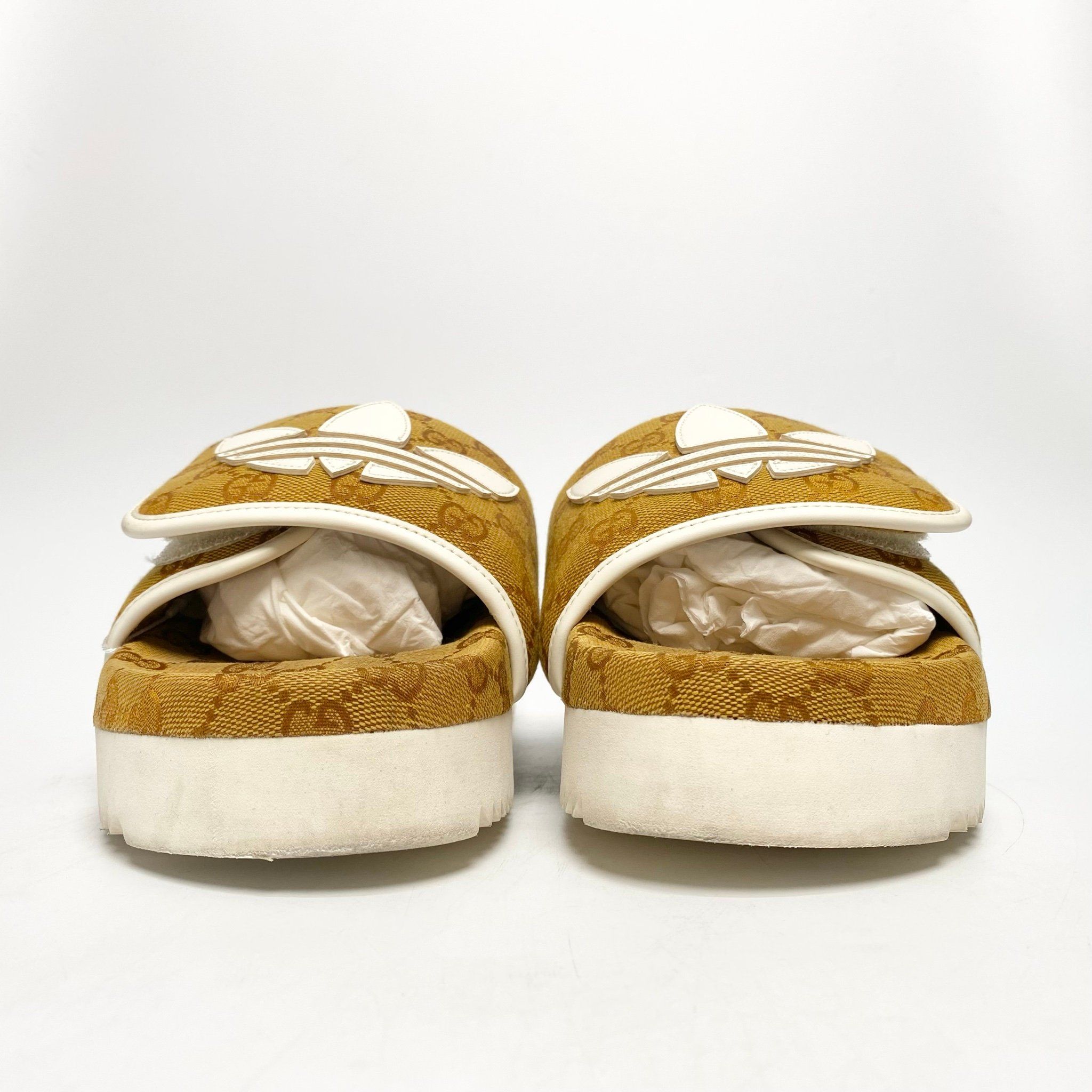 DÉP GUCCI X ADIDAS SLIDE SANDAL BROWN 702412-FAAW2-7142