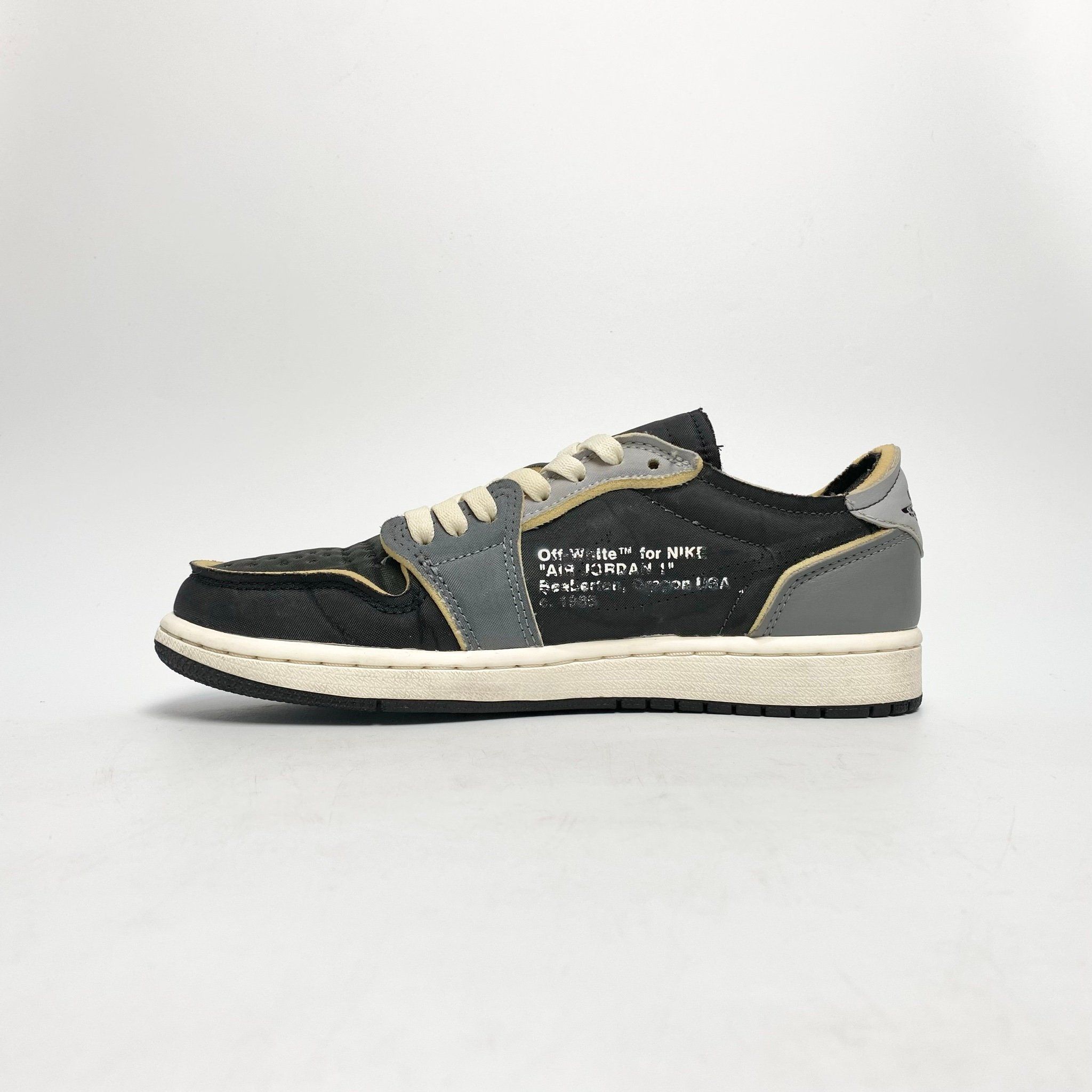 NIKE AIR JORDAN 1 LOW OG EX BLACK SMOKE GREY ( CUSTUM ) DV0982-006
