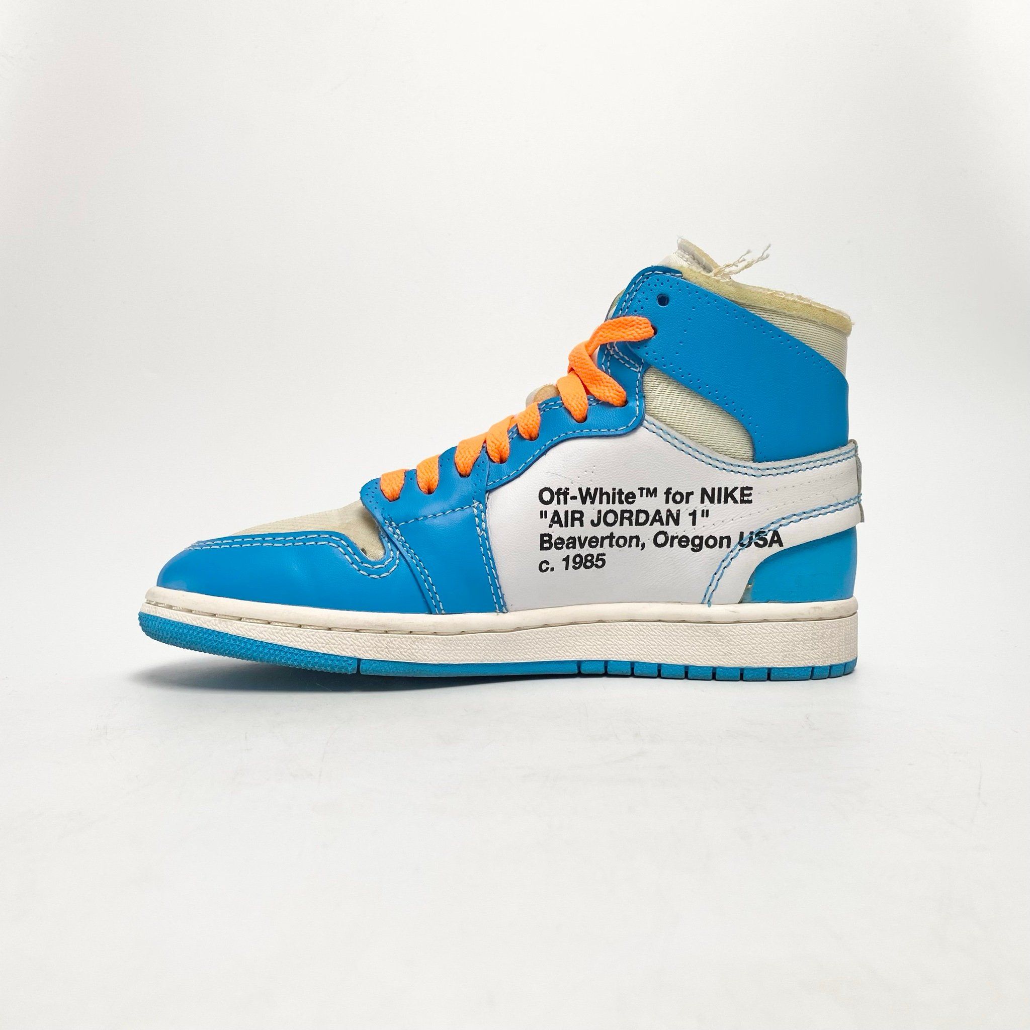 NIKE AIR JORDAN 1 X OFF-WHITE UNIVERSITY BLUE AQ0818-148