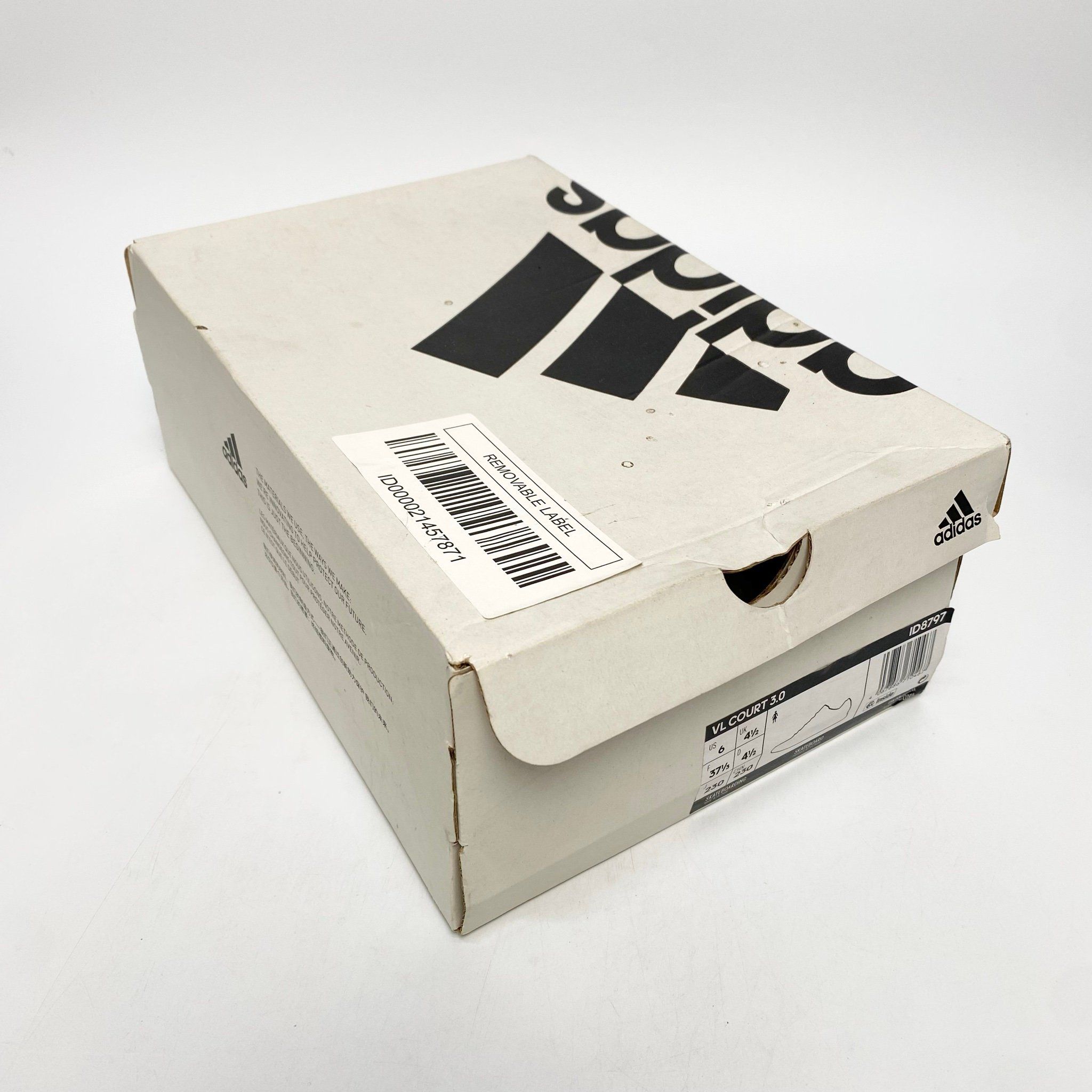 ADIDAS VL COURT 3.0 WHITE BLACK ID8797