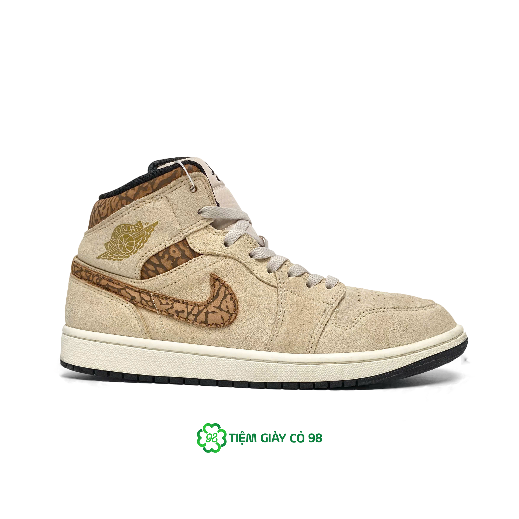 NIKE AIR JORDAN 1 MID SE BROWN ELEPHANT DZ4129-102