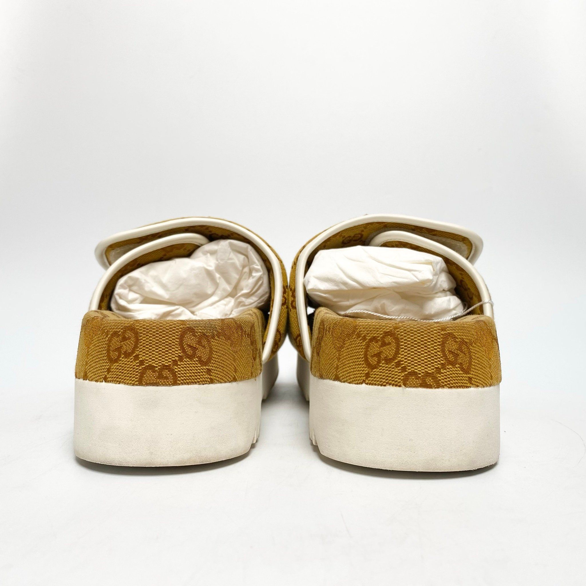 DÉP GUCCI X ADIDAS SLIDE SANDAL BROWN 702412-FAAW2-7142