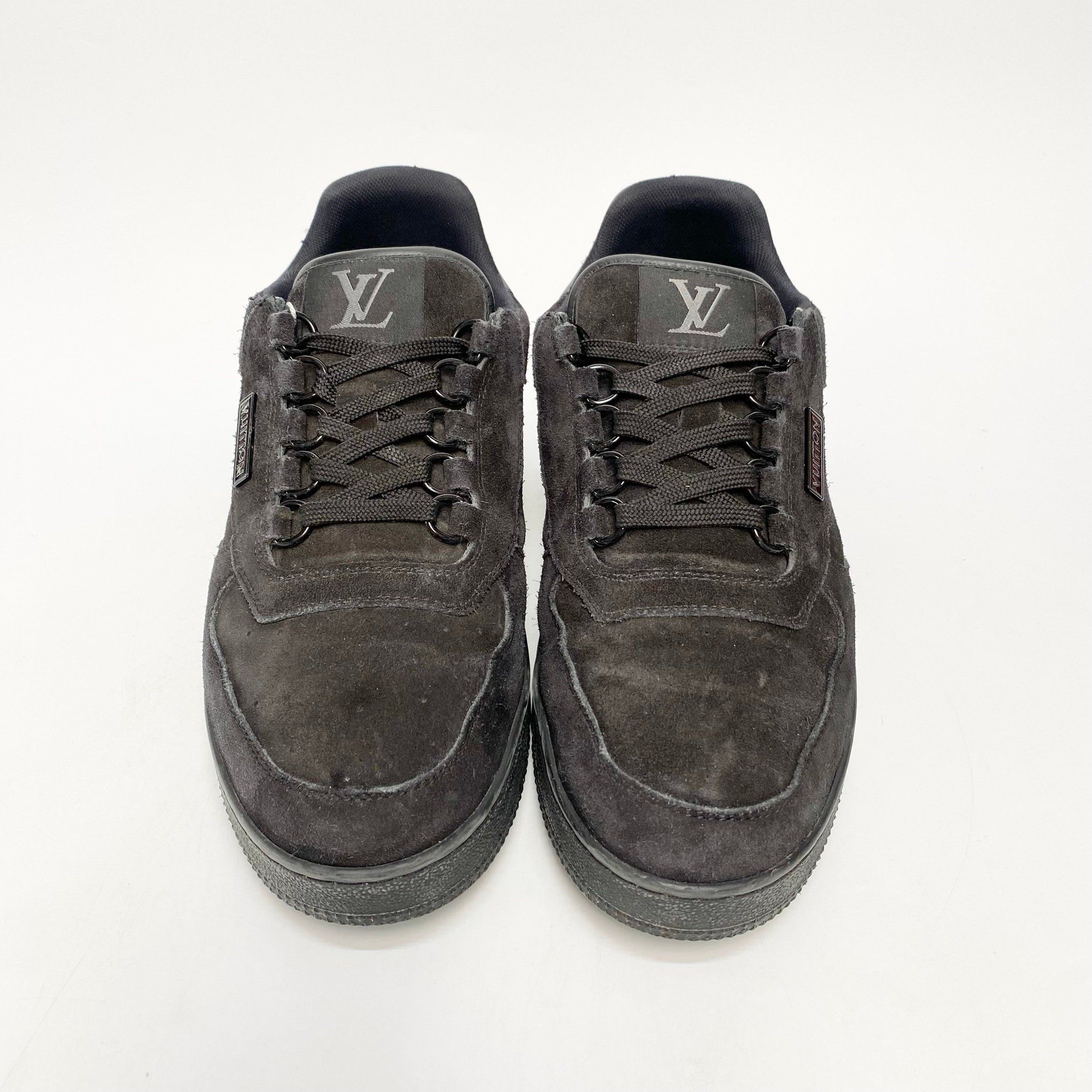 LOUIS VUITTON LV TRAINER BLACK SUEDE
