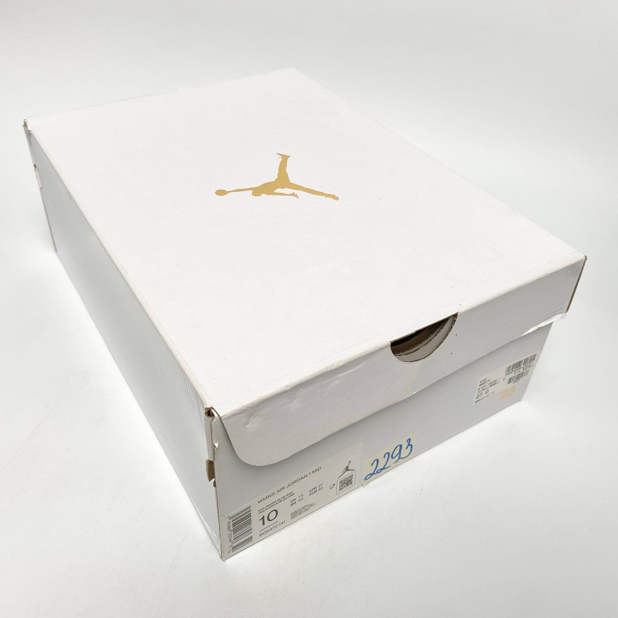 NIKE AIR JORDAN 1 MID UNIVERSITY BLUE BQ6472-141