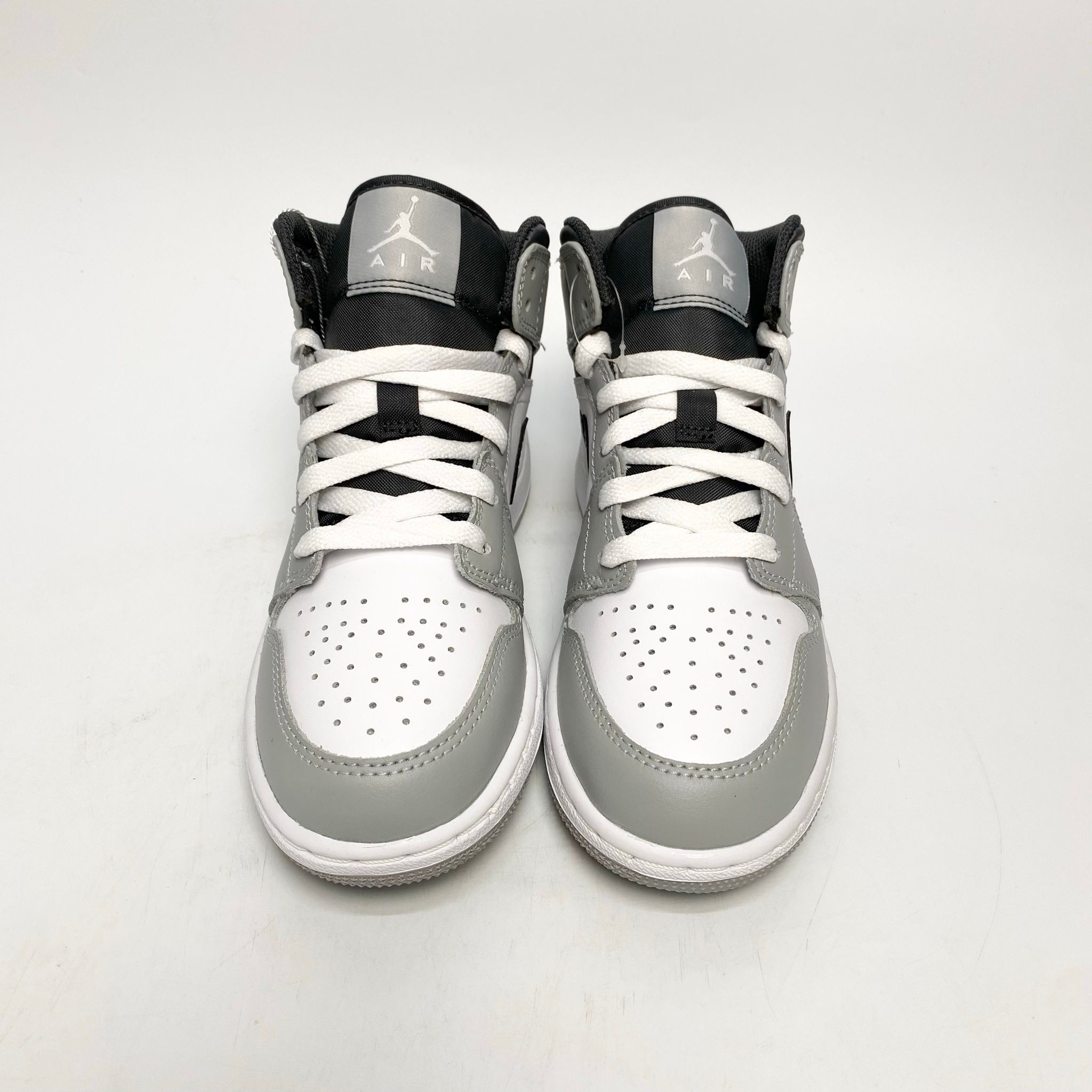 NIKE AIR JORDAN 1 MID LIGHT SMOKE GREY 554725-078