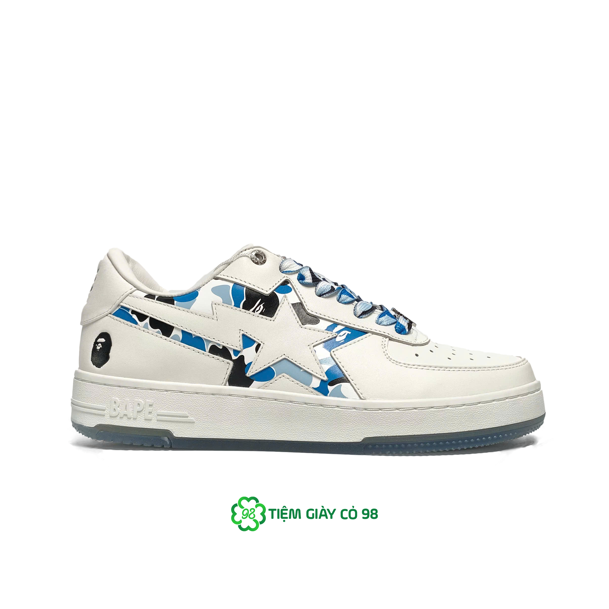 BAPE STA ICON ABC CAMO BLUE OZX SH M191009 N