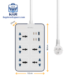 Ổ điện WiWU Power Strip PS524 20W GaN 11-in-1 Wi-S006, đa chức năng