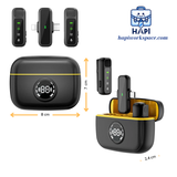 Micro mini không dây WiWU 2-in-1 Wi-WM003, Type C + Lightning, hộp sạc tiện lợi