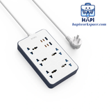 Ổ điện WiWU Power Strip PS524 20W GaN 11-in-1 Wi-S006, đa chức năng
