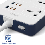 Ổ điện WiWU Power Strip PS524 20W GaN 11-in-1 Wi-S006, đa chức năng