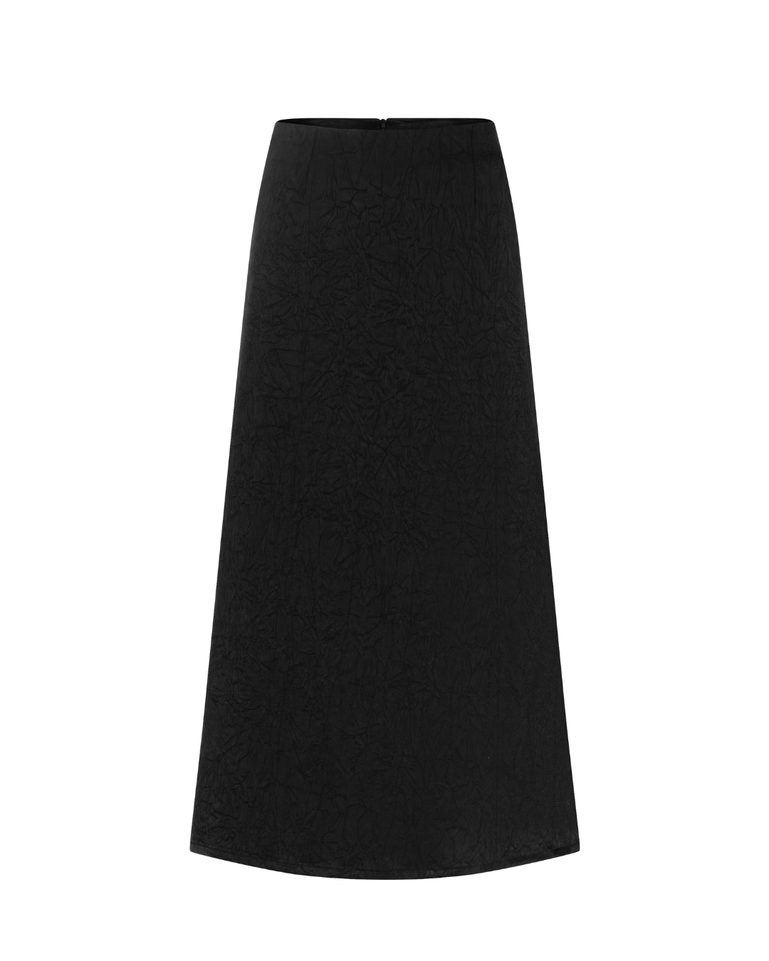 BLACK SILKY SKIRT