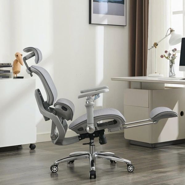 Ghế giám đốc nữ lưới trắng tinh tế