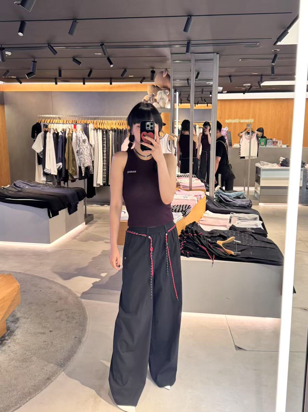 Quần Nỉ dây rút đỏ