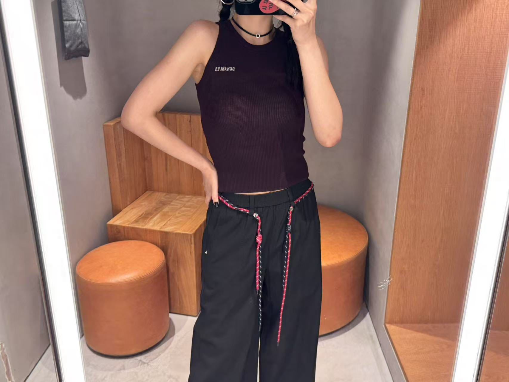 Quần Nỉ dây rút đỏ