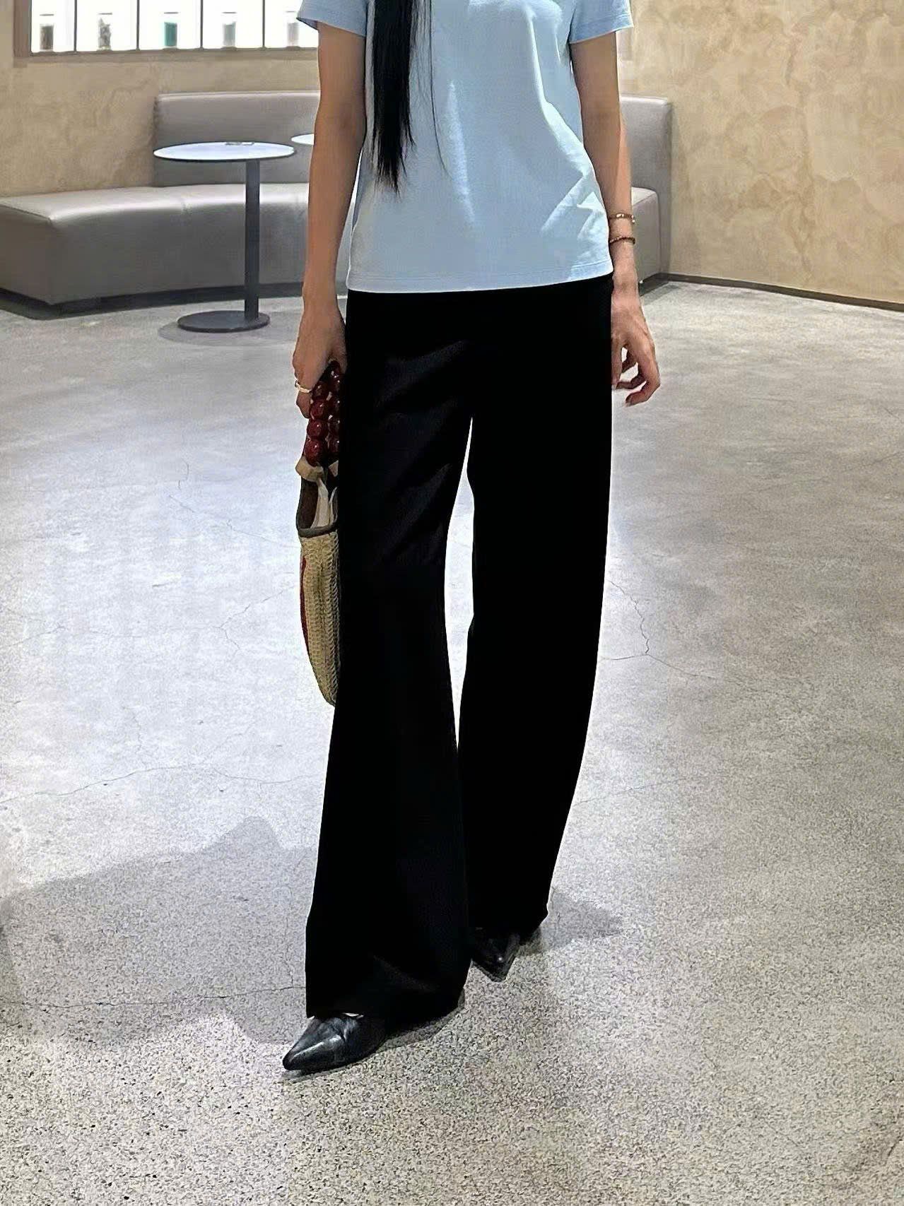 QUẦN ĐEN CẠP CHUN VIỀN TRẮNG