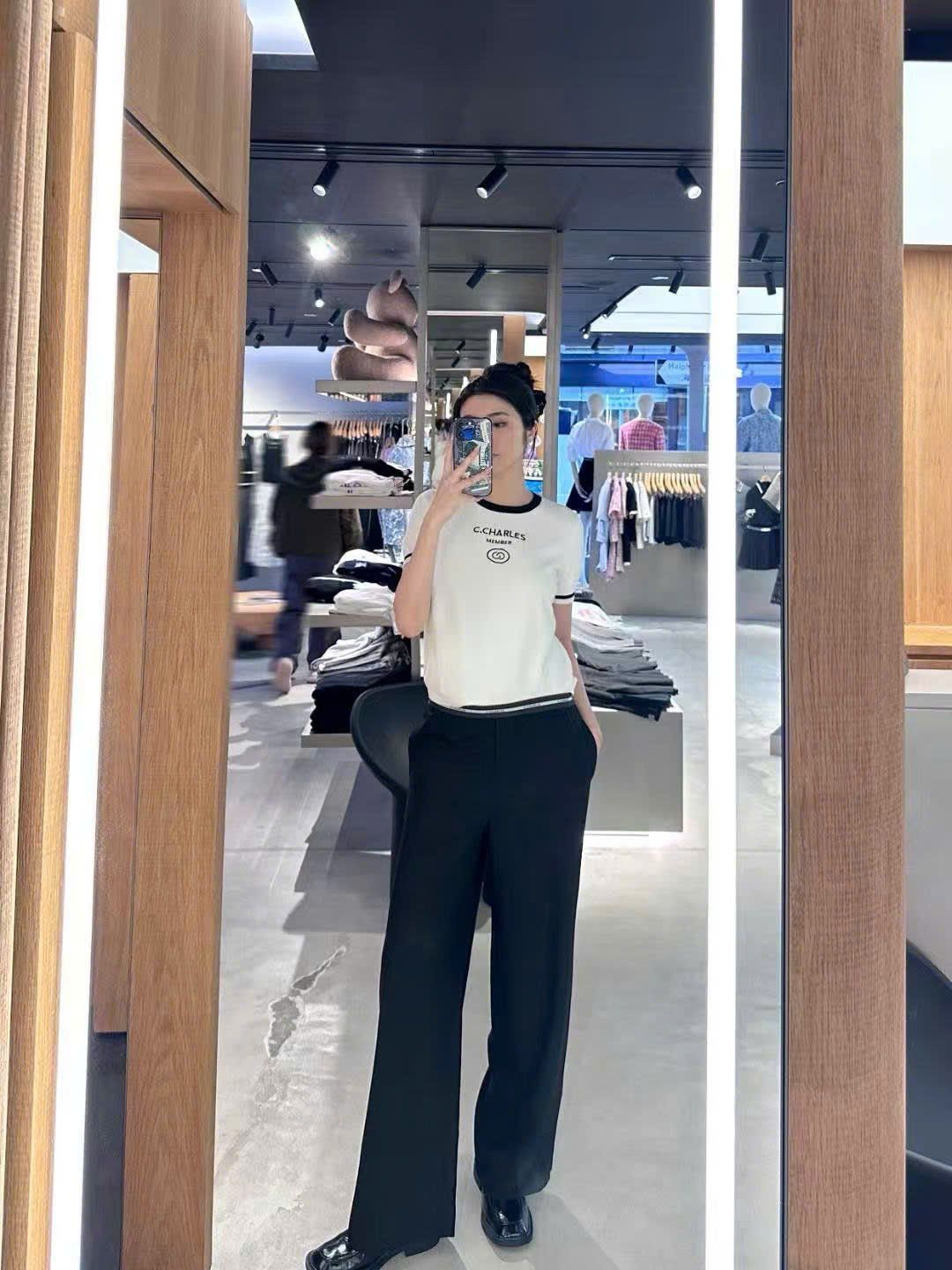 QUẦN ĐEN CẠP CHUN VIỀN TRẮNG