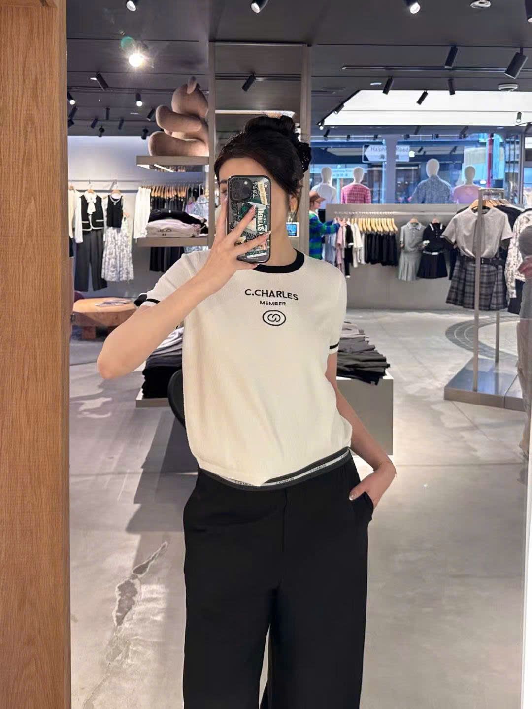 QUẦN ĐEN CẠP CHUN VIỀN TRẮNG