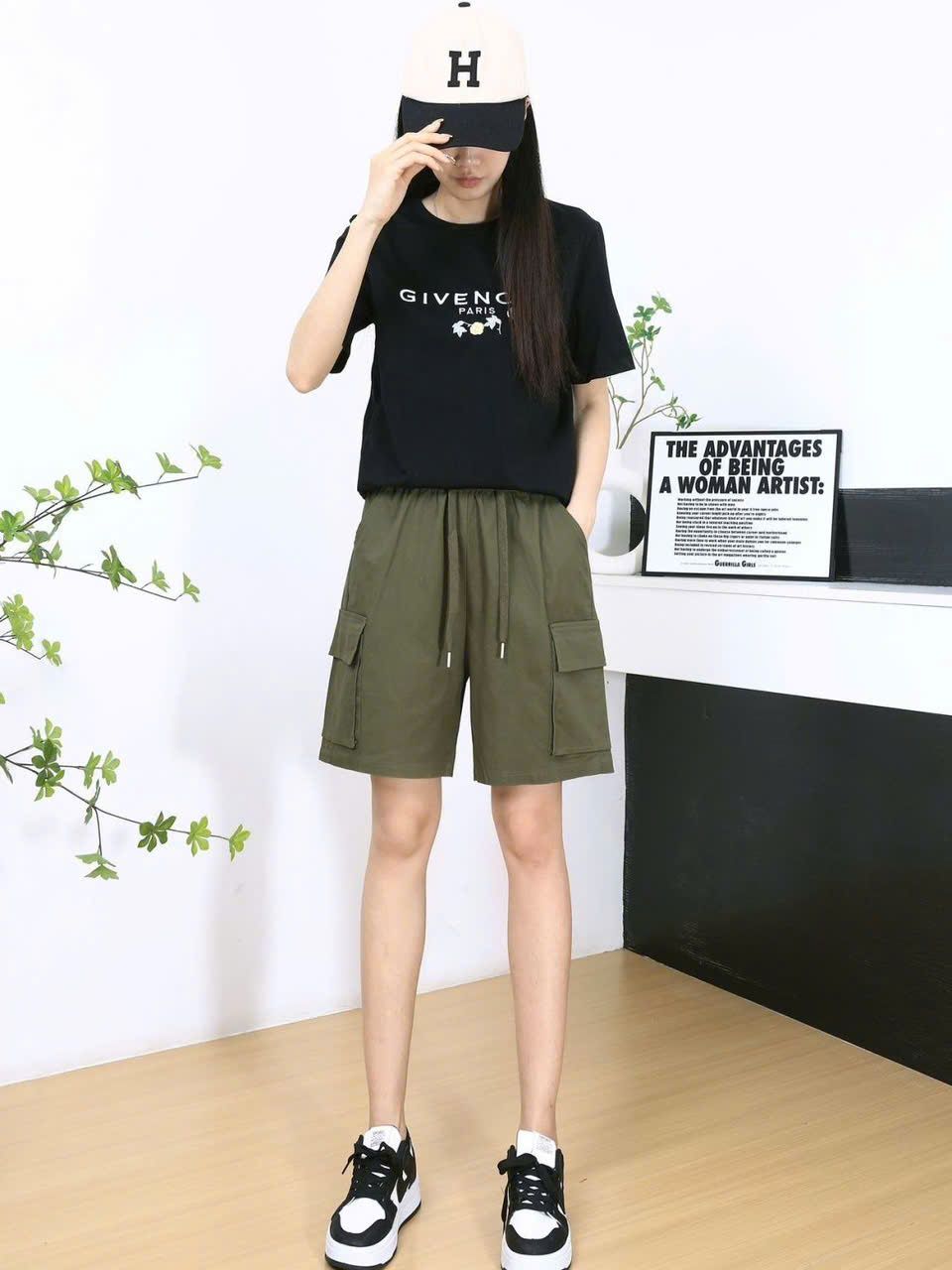 Quần Short Lửng Túi Hộp Thời Trang