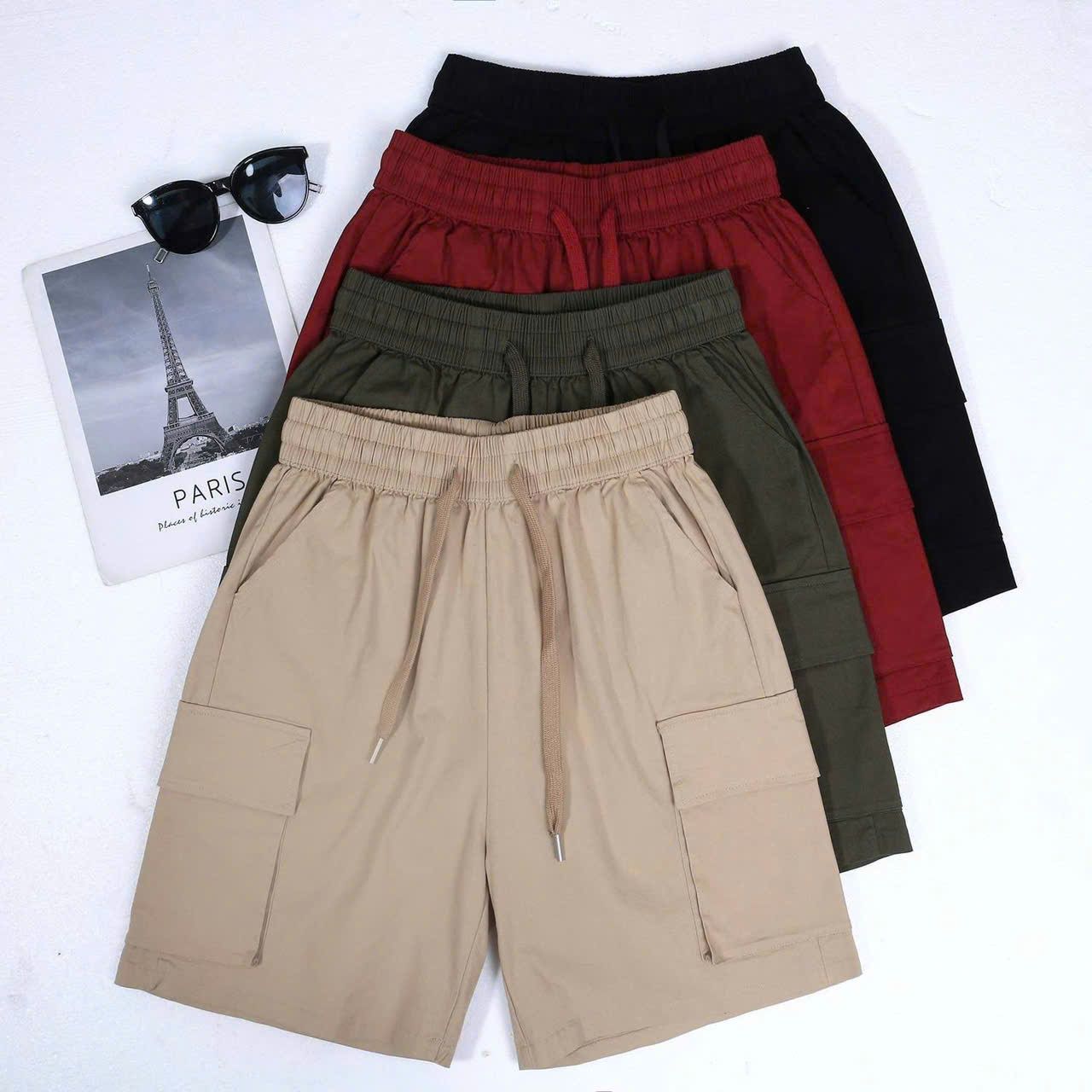 Quần Short Lửng Túi Hộp Thời Trang