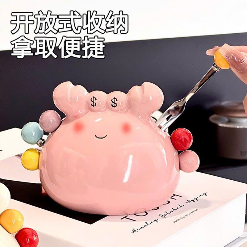 Ống Nĩa Trái Cây Con Cua