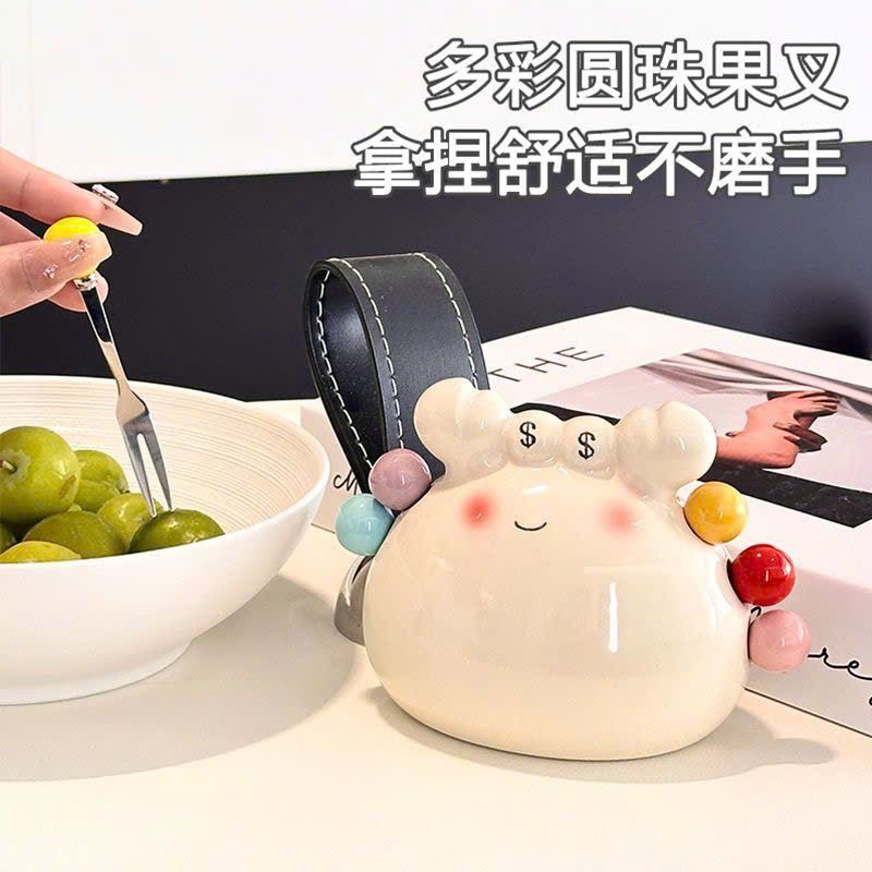 Ống Nĩa Trái Cây Con Cua