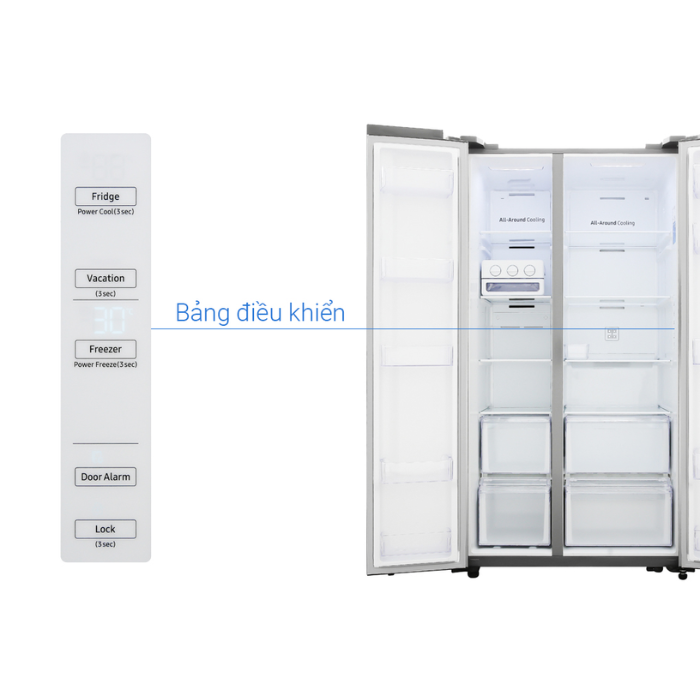 Tủ Lạnh Samsung RS62R5001M9/SV 655 lít