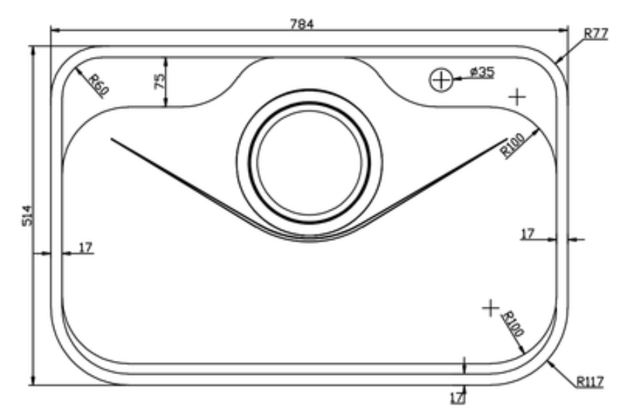 Chậu rửa bát Konox Tari 7851SR